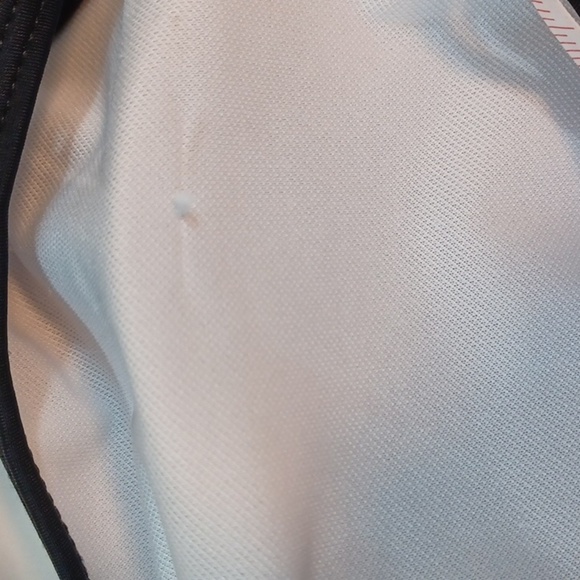 Woman's Spandex Blue Floral Bathing Suit Top 2XL - Picture 7 of 9